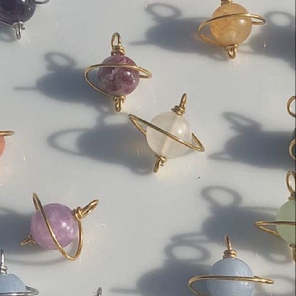 Celestial Gold and Multicolor Earrings